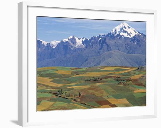 Mt Veronica Above the Sacred Valley, Nr. Cusco, Peru-Peter Adams-Framed Photographic Print