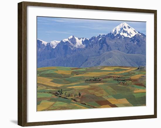 Mt Veronica Above the Sacred Valley, Nr. Cusco, Peru-Peter Adams-Framed Photographic Print