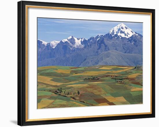 Mt Veronica Above the Sacred Valley, Nr. Cusco, Peru-Peter Adams-Framed Photographic Print