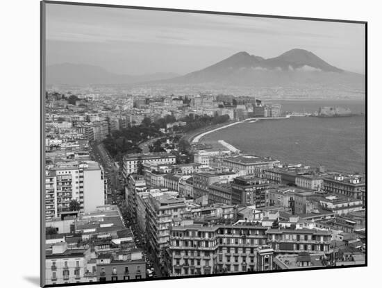 Mt. Vesuvius and View over Naples, Campania, Italy-Walter Bibikow-Mounted Photographic Print
