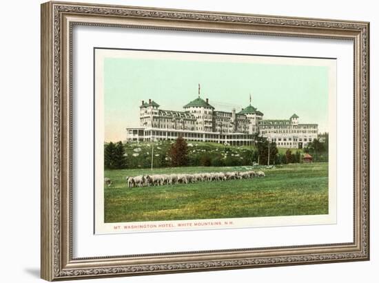 Mt. Washington Hotel, White Mountains, New Hampshire-null-Framed Art Print