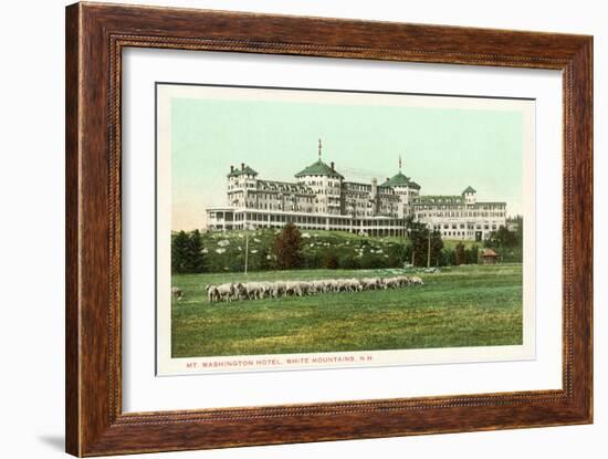 Mt. Washington Hotel, White Mountains, New Hampshire-null-Framed Art Print