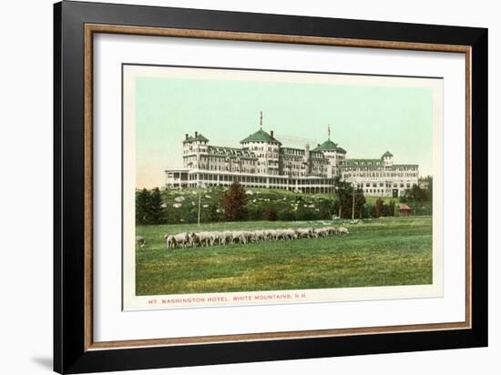 Mt. Washington Hotel, White Mountains, New Hampshire-null-Framed Art Print