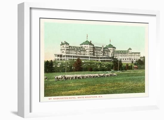 Mt. Washington Hotel, White Mountains, New Hampshire-null-Framed Art Print