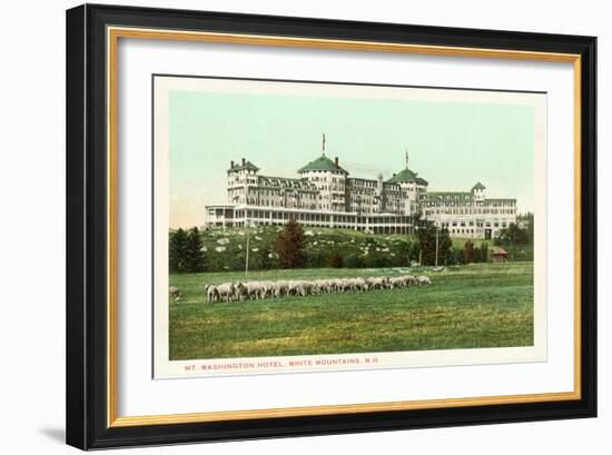 Mt. Washington Hotel, White Mountains, New Hampshire-null-Framed Art Print