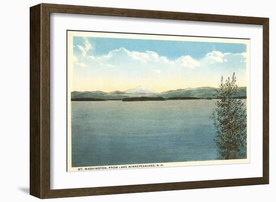Mt. Washington, Lake Winnipesaukee, New Hampshire-null-Framed Art Print