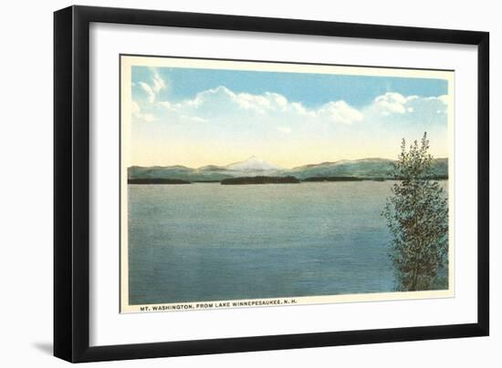 Mt. Washington, Lake Winnipesaukee, New Hampshire-null-Framed Art Print