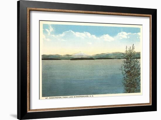 Mt. Washington, Lake Winnipesaukee, New Hampshire-null-Framed Art Print