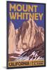 Mt. Whitney, California Peak-Lantern Press-Mounted Art Print