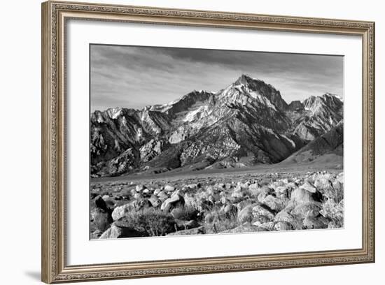 Mt Williamson II BW-Douglas Taylor-Framed Photo
