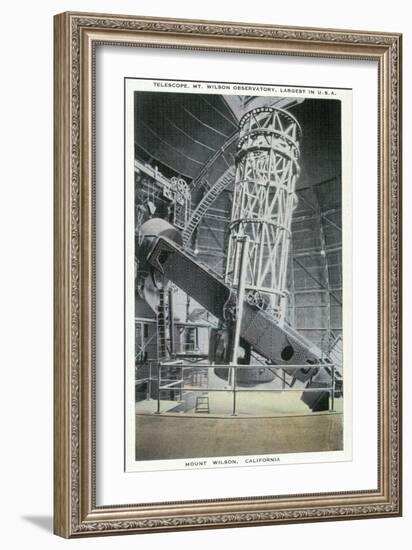Mt. Wilson, California - Interior View of the Mt. Wilson Observatory-Lantern Press-Framed Premium Giclee Print