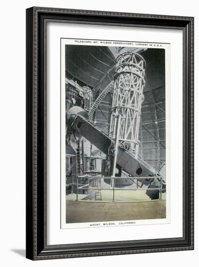 Mt. Wilson, California - Interior View of the Mt. Wilson Observatory-Lantern Press-Framed Premium Giclee Print