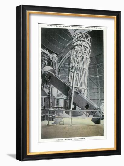 Mt. Wilson, California - Interior View of the Mt. Wilson Observatory-Lantern Press-Framed Premium Giclee Print