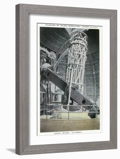 Mt. Wilson, California - Interior View of the Mt. Wilson Observatory-Lantern Press-Framed Art Print