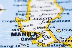 Close Up Of Manila On Map, Philippines-mtkang-Art Print