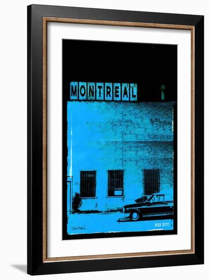 MTL Vice City - Blue-Pascal Normand-Framed Art Print