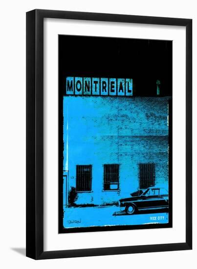 MTL Vice City - Blue-Pascal Normand-Framed Art Print