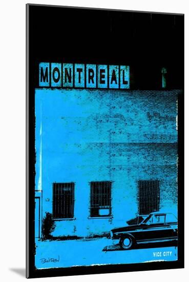 MTL Vice City - Blue-Pascal Normand-Mounted Art Print