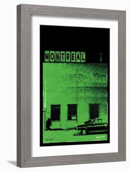 MTL Vice City - Green-Pascal Normand-Framed Art Print