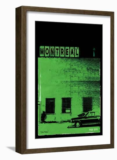 MTL Vice City - Green-Pascal Normand-Framed Art Print