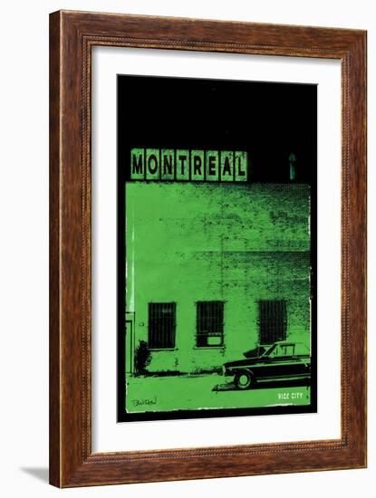 MTL Vice City - Green-Pascal Normand-Framed Art Print