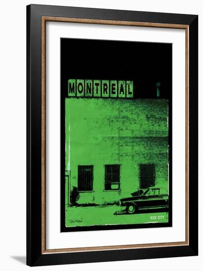 MTL Vice City - Green-Pascal Normand-Framed Art Print