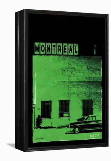 MTL Vice City - Green-Pascal Normand-Framed Stretched Canvas