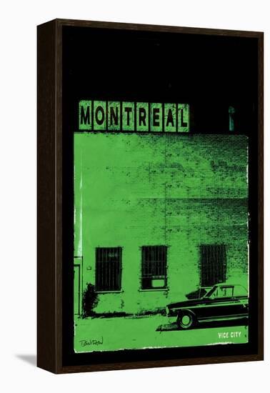 MTL Vice City - Green-Pascal Normand-Framed Stretched Canvas