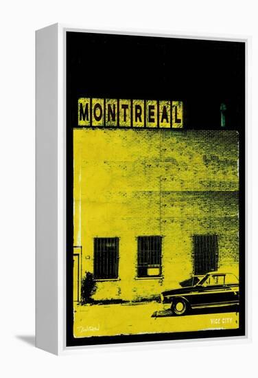 MTL Vice City - Yellow-Pascal Normand-Framed Stretched Canvas