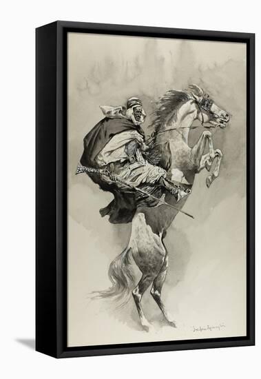 Mubarek the Arabian Chief-Frederic Remington-Framed Premier Image Canvas