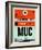 MUC Munich Luggage Tag 2-NaxArt-Framed Art Print