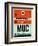 MUC Munich Luggage Tag 2-NaxArt-Framed Art Print