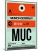 MUC Munich Luggage Tag 2-NaxArt-Mounted Art Print