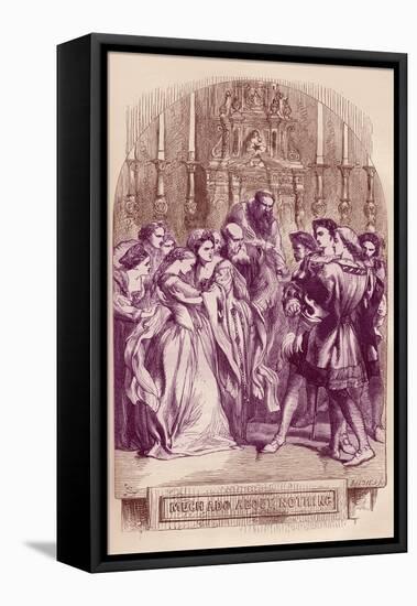 Much Ado about Nothing by William Shakaespeare-John Gilbert-Framed Premier Image Canvas