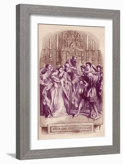 Much Ado about Nothing by William Shakaespeare-John Gilbert-Framed Giclee Print