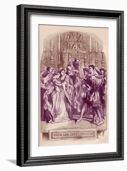 Much Ado about Nothing by William Shakaespeare-John Gilbert-Framed Giclee Print