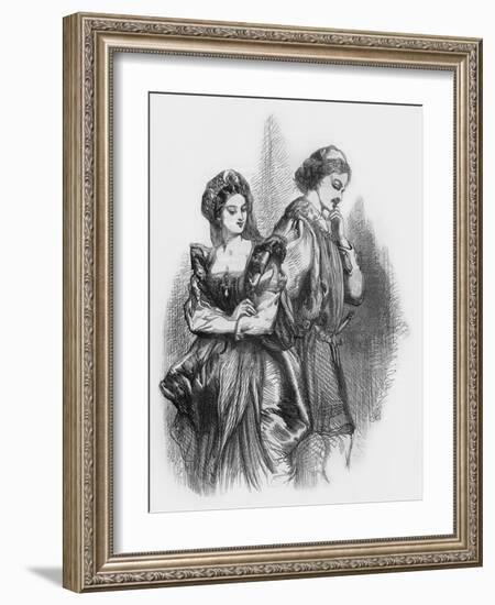 Much Ado about Nothing by William Shakaespeare-John Gilbert-Framed Giclee Print