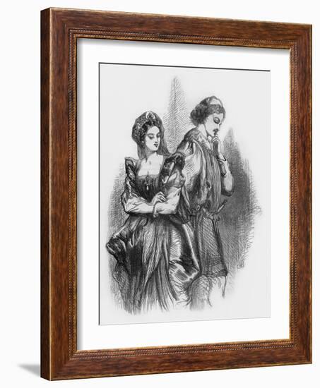 Much Ado about Nothing by William Shakaespeare-John Gilbert-Framed Giclee Print