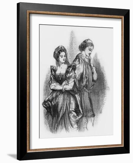 Much Ado about Nothing by William Shakaespeare-John Gilbert-Framed Giclee Print