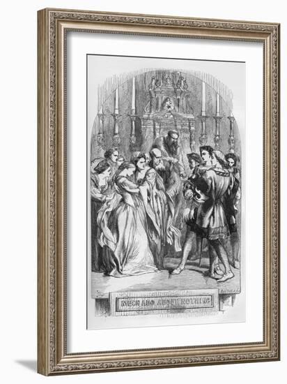 Much Ado about Nothing by William Shakaespeare-John Gilbert-Framed Giclee Print