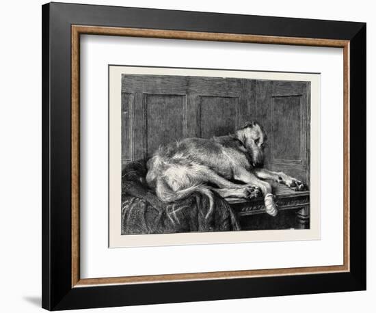 Much Ado About Nothing, in the Dudley Gallery-Briton Riviere-Framed Giclee Print