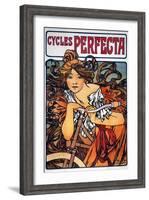 Mucha: Bicycle Ad, 1897-Alphonse Mucha-Framed Giclee Print
