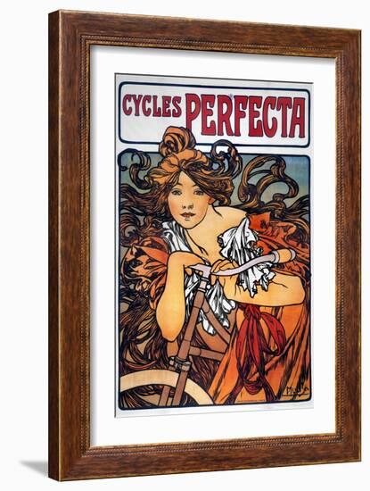 Mucha: Bicycle Ad, 1897-Alphonse Mucha-Framed Giclee Print