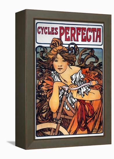 Mucha: Bicycle Ad, 1897-Alphonse Mucha-Framed Premier Image Canvas