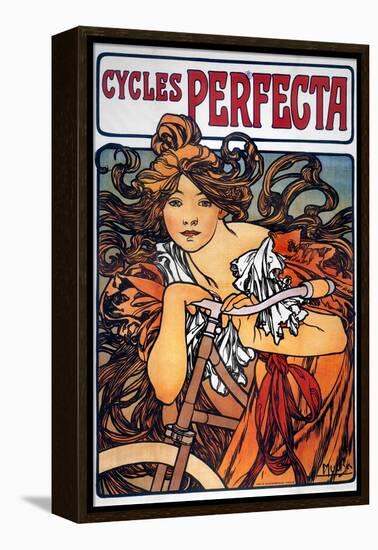 Mucha: Bicycle Ad, 1897-Alphonse Mucha-Framed Premier Image Canvas