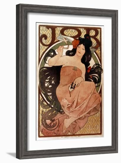 Mucha: Cigarette Paper Ad-Alphonse Mucha-Framed Giclee Print