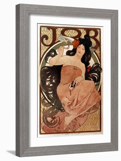 Mucha: Cigarette Paper Ad-Alphonse Mucha-Framed Giclee Print