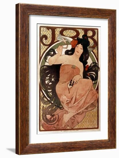 Mucha: Cigarette Paper Ad-Alphonse Mucha-Framed Giclee Print