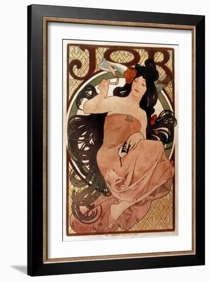 Mucha: Cigarette Paper Ad-Alphonse Mucha-Framed Giclee Print