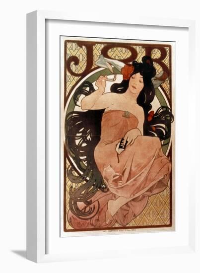 Mucha: Cigarette Paper Ad-Alphonse Mucha-Framed Giclee Print